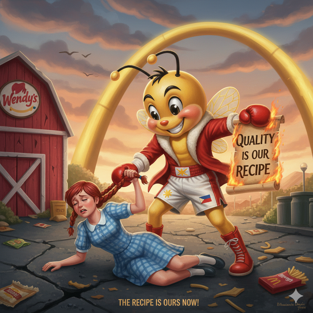 Jollibee stealing and reinventing Wendy's recipe for quality.